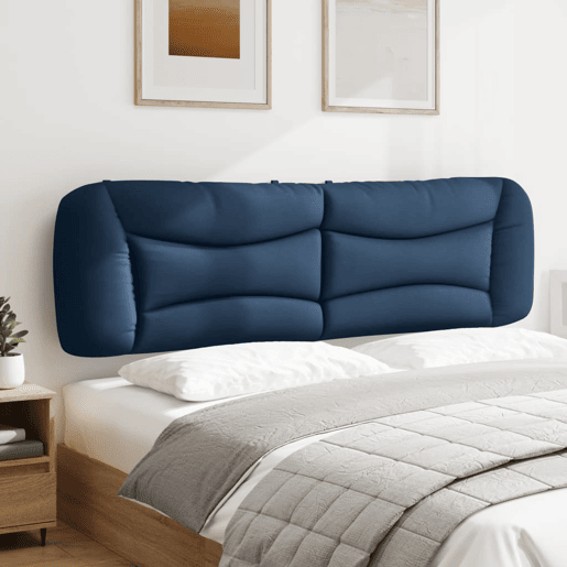 Almofadão de Cabeceira - Cabeceira de cama 180 cm tecido azul