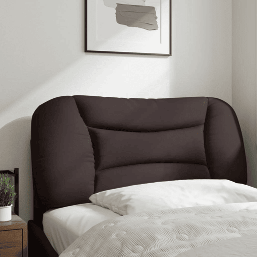 Almofadão de Cabeceira - Cabeceira de cama 80 cm tecido castanho-escuro