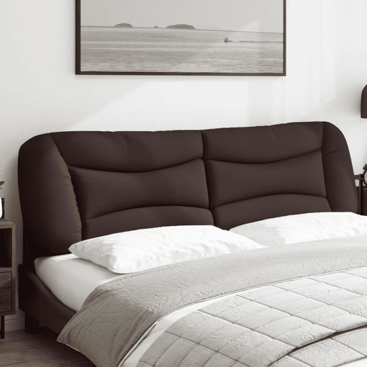 Almofadão de Cabeceira - Cabeceira de cama 180 cm tecido castanho-escuro