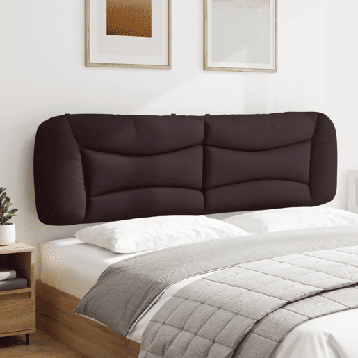 Almofadão de Cabeceira - Cabeceira de cama 180 cm tecido castanho-escuro