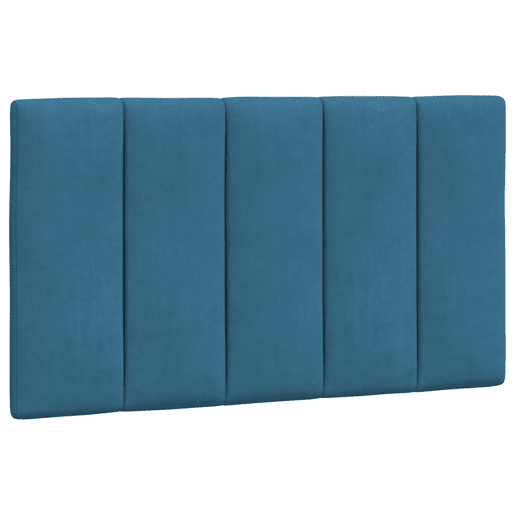 Almofadão de Cabeceira - Cabeceira de cama 90 cm veludo azul
