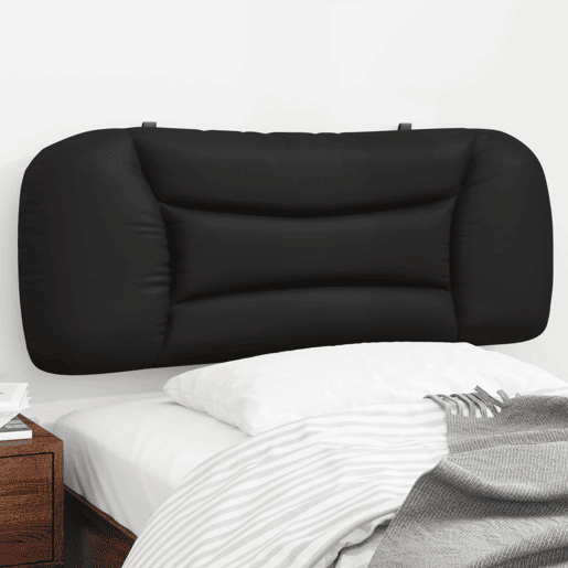 Almofadão de Cabeceira - Cabeceira de cama 100 cm couro artificial preto
