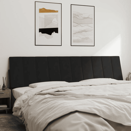 Almofadão de Cabeceira - Cabeceira de cama 200 cm veludo preto