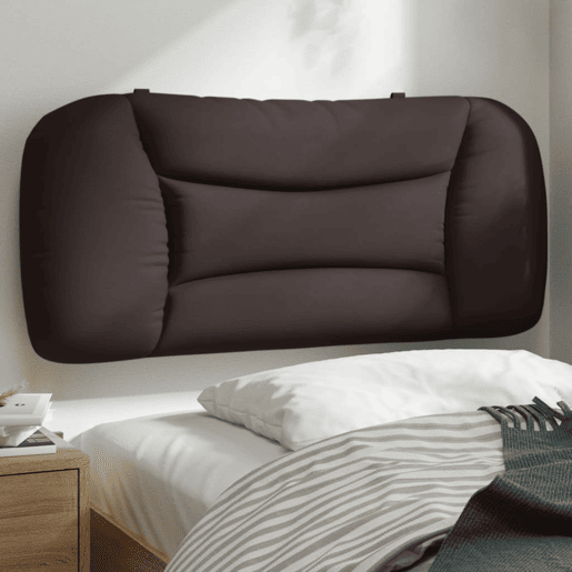 Almofadão de Cabeceira - Cabeceira de cama 90 cm tecido castanho-escuro