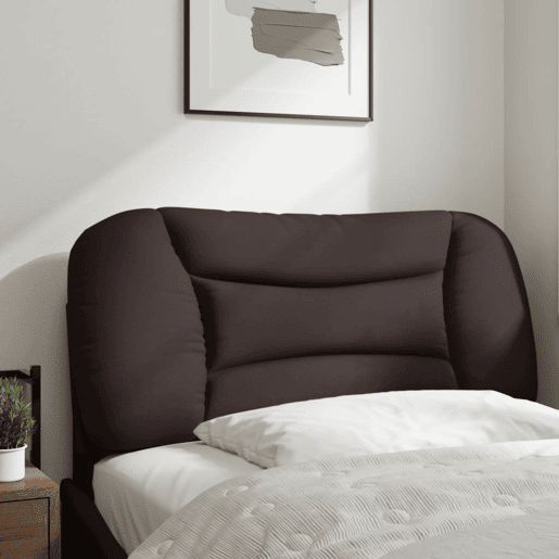 Almofadão de Cabeceira - Cabeceira de cama 90 cm tecido castanho-escuro