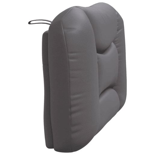 Almofadão de Cabeceira - Cabeceira de cama 80 cm couro artificial cinzento