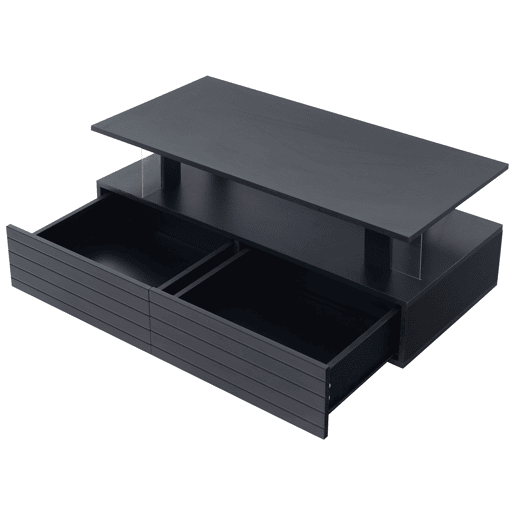 Mesa de centro LED - Características de armazenamento - Preto Mesa de centro LED - Características de armazenamento - Preto