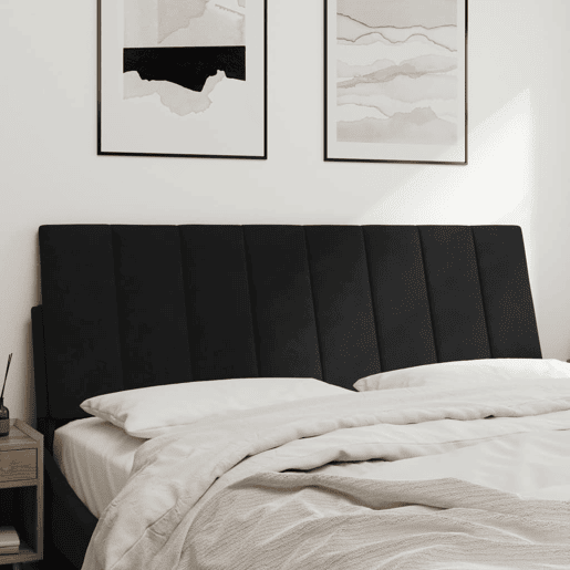 Almofadão de Cabeceira - Cabeceira de cama 140 cm veludo preto