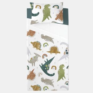 NATURALS - Conjunto de lençóis estampados de 3 peças para cama 105 - Algodão extra macio - Inclui lençol de cima + 1 fronha + 1 lençol de baixo - Fabricado na Espanha - SAURIO