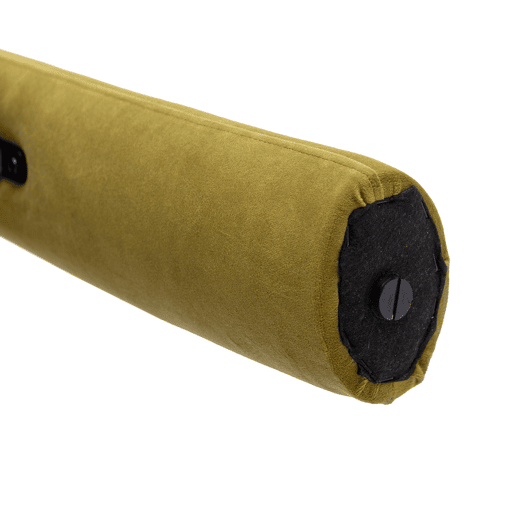 Cadeiras de jantar de 2 peças - design moderno, estofadas - verde azeitona