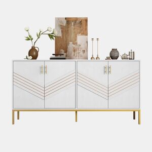 Aparador de mdf com 4 portas,branco