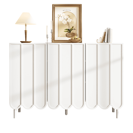 Aparador de mdf com 3 portas,branco Aparador de mdf com 3 portas,branco