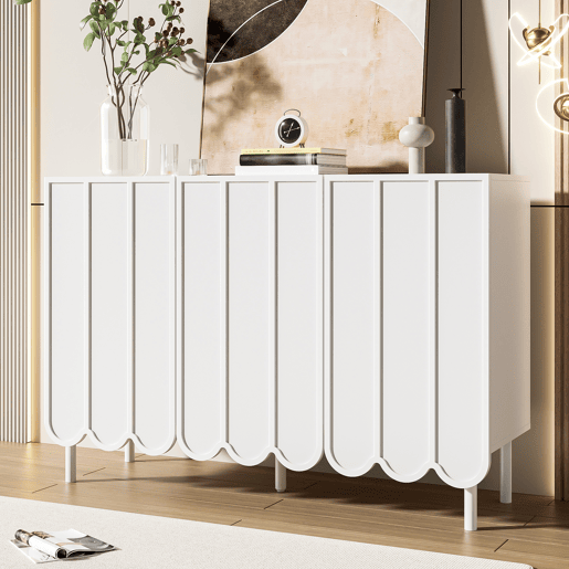 Aparador de mdf com 3 portas,branco Aparador de mdf com 3 portas,branco
