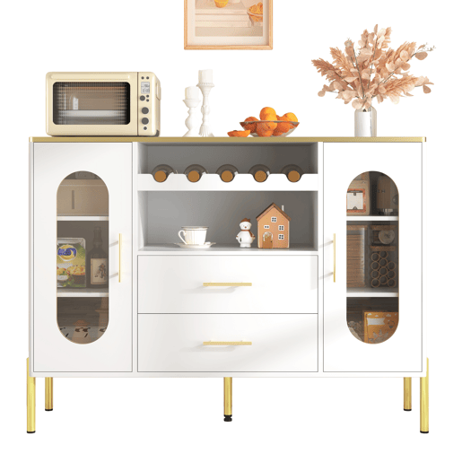 Aparador de mdf com 2 portas e 2 gavetas,branco Aparador de mdf com 2 portas e 2 gavetas,branco