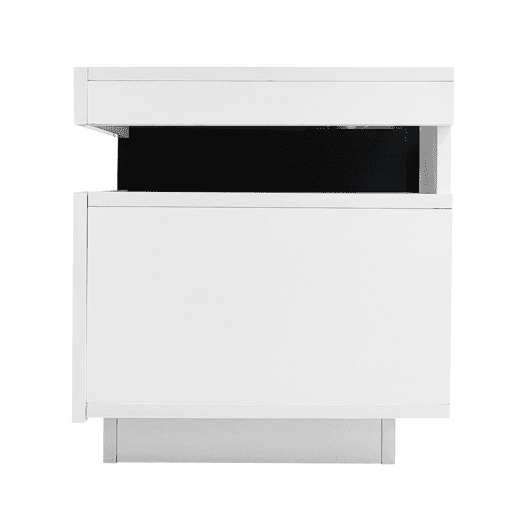 Móvel para TV 160x39x42 cm - Branco com iluminação LED de 16 cores - Para TVs de até 70 polegadas - Inclui 3 gavetas