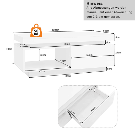 Conjunto de móveis para TV com alto brilho - Móvel para TV + mesa de sala, conjunto para parede da sala, móvel para TV com alto brilho, branco Conjunto de móveis para TV com alto brilho - Móvel para TV + mesa de sala, conjunto para parede da sala, móvel para TV com alto brilho, branco