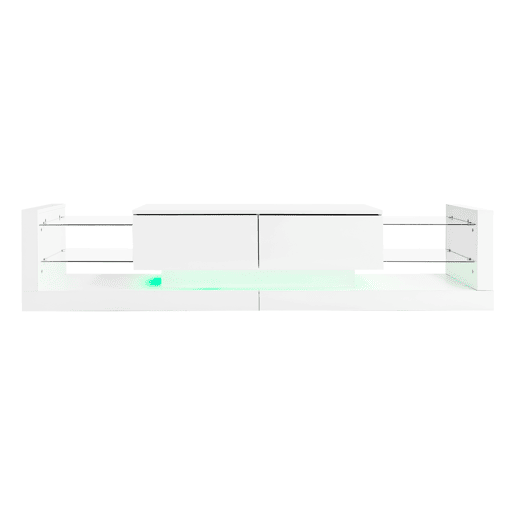 Conjunto de móveis para TV com alto brilho - Móvel para TV + mesa de sala, conjunto para parede da sala, móvel para TV com alto brilho, branco Conjunto de móveis para TV com alto brilho - Móvel para TV + mesa de sala, conjunto para parede da sala, móvel para TV com alto brilho, branco