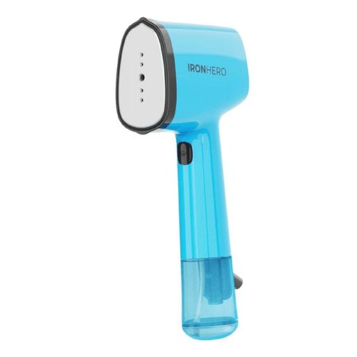 Ferro de passar roupa vertical Cecotec IronHero V-1500 Essential azul com base de cerâmica, potência de 1500 W e vapor contínuo