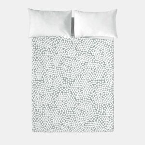 ICEHOME - Conjunto de lençóis estampados de 2 peças para cama 90 - Algodão extra macio - Inclui lençol de cima + 1 fronha - SEIXOS