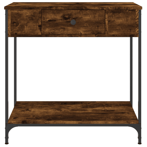 Mesa Consola - Mesa De Entrada 75x34,5x75 cm derivados de madeira carvalho fumado