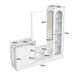 Mueble recibidor con zapatero,espejo y vitrina Mueble recibidor con zapatero,espejo y vitrina Blanco