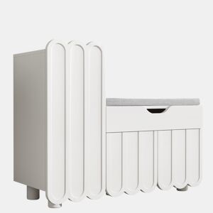 Sapateira de mdf com 3 portas e 1 gaveta,branco
