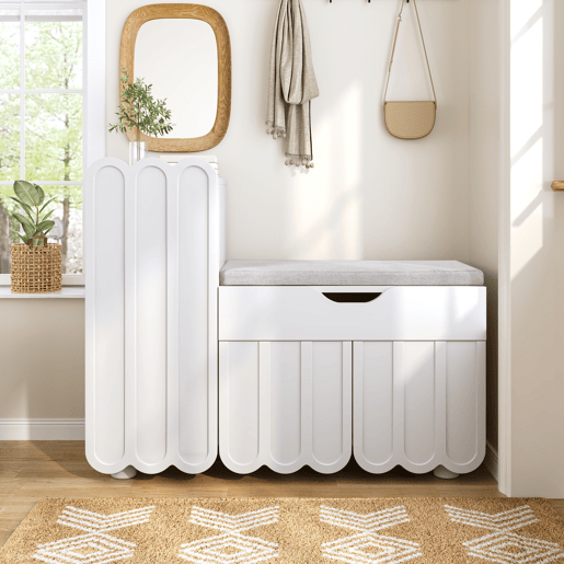 Sapateira de mdf com 3 portas e 1 gaveta,branco Sapateira de mdf com 3 portas e 1 gaveta,branco