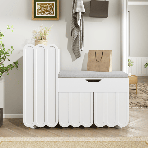 Sapateira de mdf com 3 portas e 1 gaveta,branco Sapateira de mdf com 3 portas e 1 gaveta,branco
