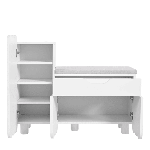 Sapateira de mdf com 3 portas e 1 gaveta,branco Sapateira de mdf com 3 portas e 1 gaveta,branco