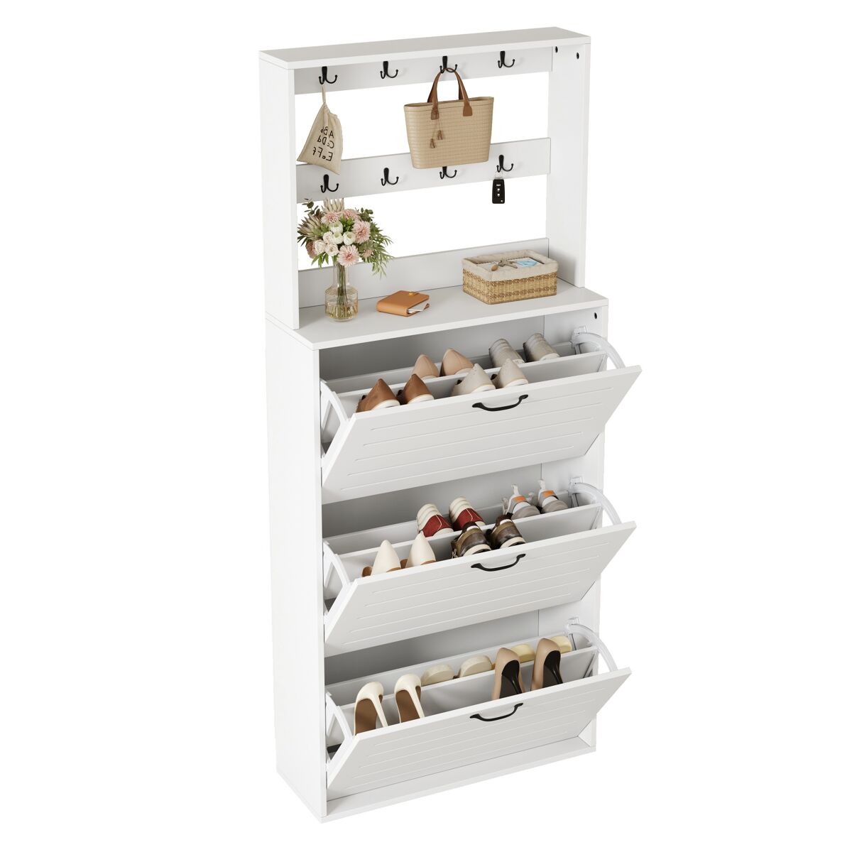 Mueble recibidor con zapatero
