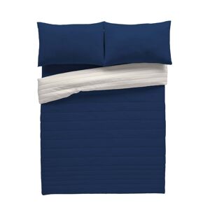 COLCHA BOUTI REVERSÍVEL BICOLOR AZUL 1L198 PEDRA CAMA 135150