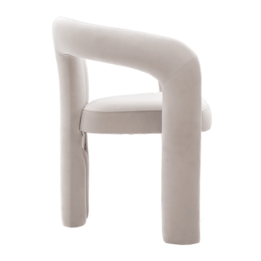 Cadeiras de jantar em veludo - 2 peças - design moderno, cadeiras decorativas estofadas - Bege