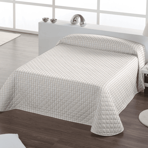 COLCHA BOUTI OXFORD BEIGE CAMA 150