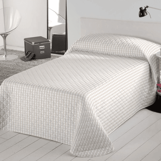 COLCHA BOUTI OXFORD BEIGE CAMA 150