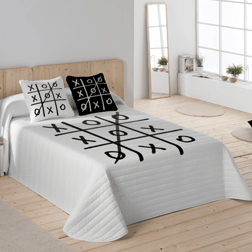 ICEHOME - Colcha Bouti Estampada - Peso 70 Gramas - Cama 180 - 3N STRIPE