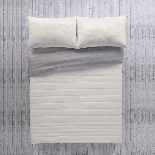 COLCHA BOUTI REVERSÍVEL BICOLOR L.807 CINZAL.198 PEDRA CAMA 180