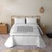 ICEHOME - Colcha Estampada Bouti - Peso 70 Gramos - LABERINTH ICEHOME - Colcha Estampada Bouti - Peso 70 Gramos - LABERINTH Blanco