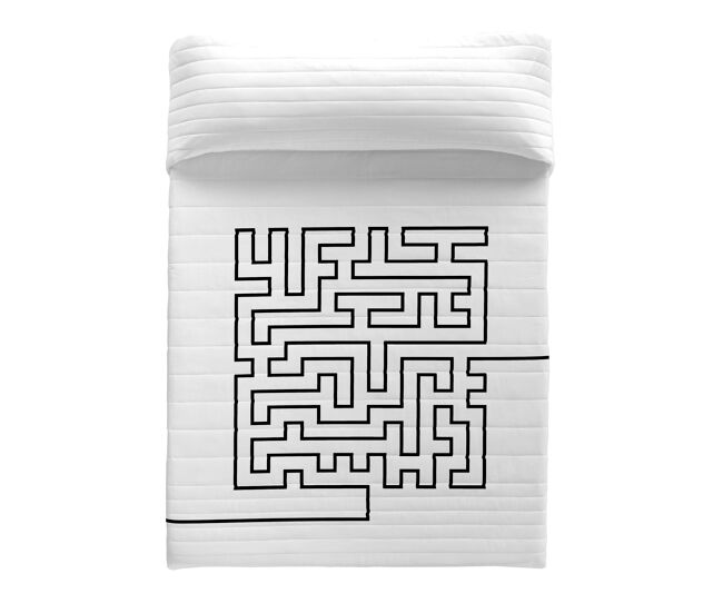 Icehome - colcha bouti estampado - gramaje 70 gramos - cama 135 - laberinth