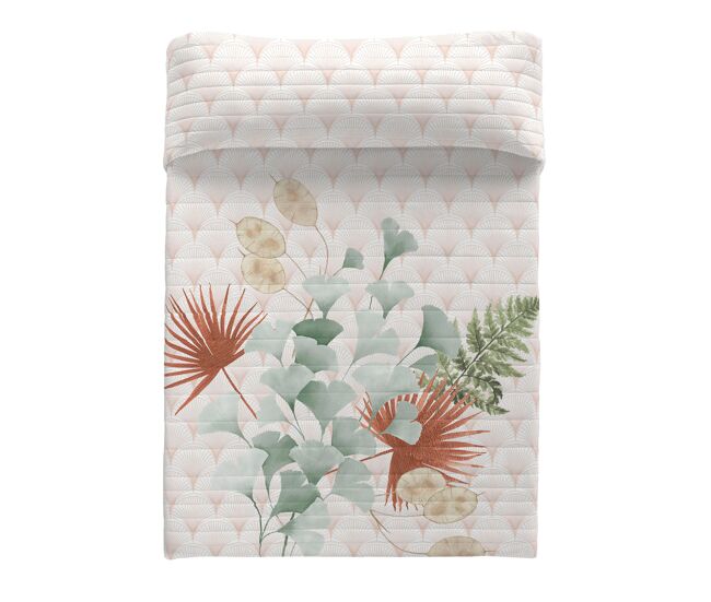 Naturals - colcha bouti estampado - gramaje 70 gramos - cama 90 - jade