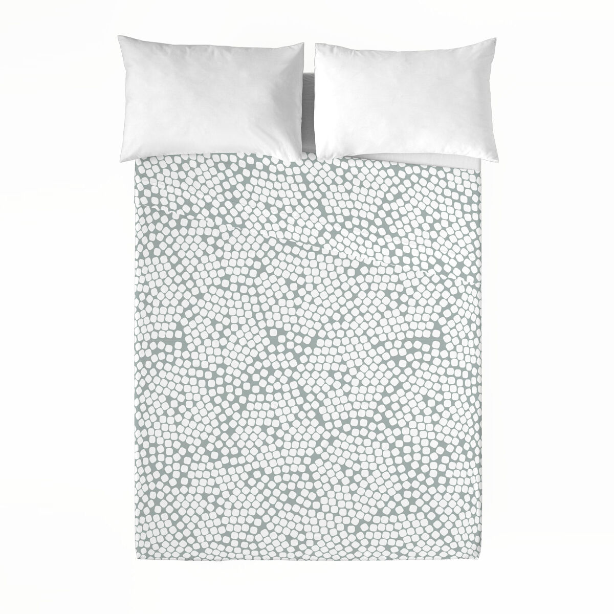 Icehome - juego de sábanas estampadas 3 piezas cama 180 - algodón extra suave - incluye sábana encimera + 2 fundas de almohada -pebbles
