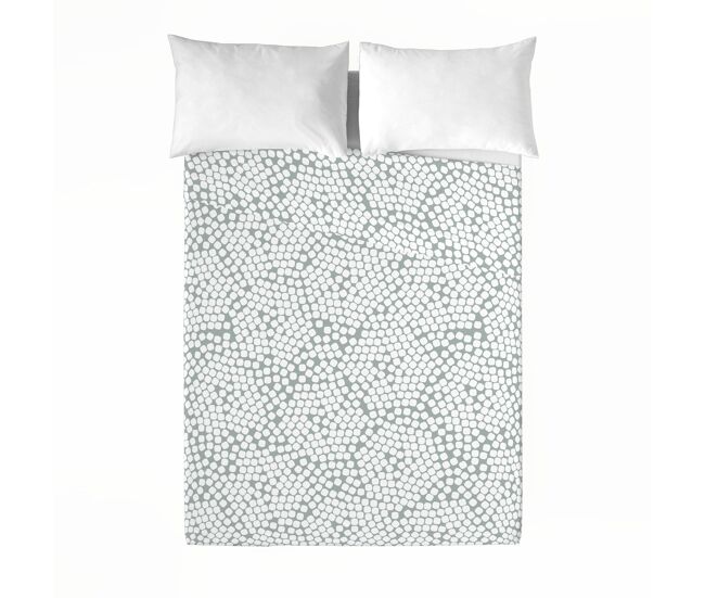 Icehome - juego de sábanas estampadas 3 piezas cama 180 - algodón extra suave - incluye sábana encimera + 2 fundas de almohada -pebbles