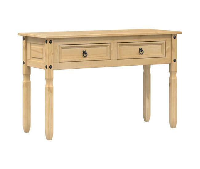 Mesa consola - mesa de entrada corona madera maciza de pino 115x46x73 cm