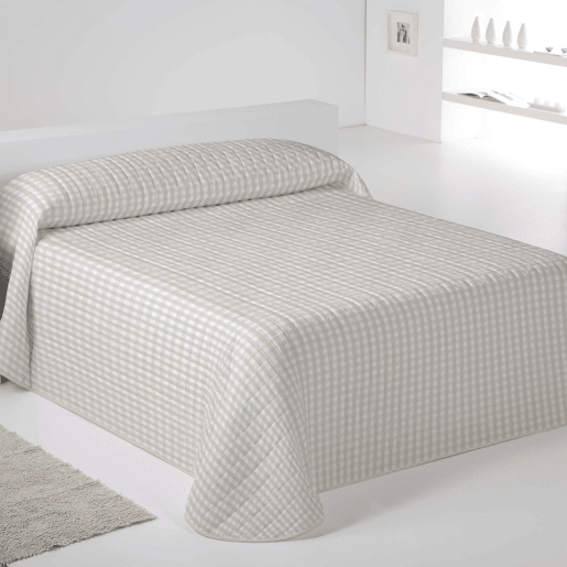 COLCHA BOUTI OXFORD BEIGE CAMA 180