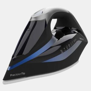 Cecotec Ferro de engomar horizontal com bomba de 3200 W, dupla saída de vapor, jato de vapor de 285 gmin e base anodizada ultradeslizante para uma durabilidade máxima.