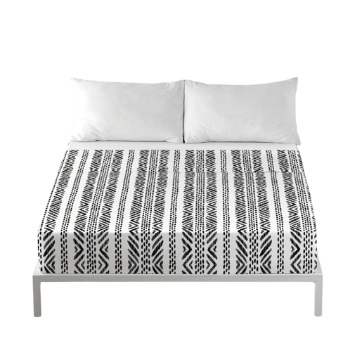 ICEHOME - Conjunto de lençóis estampados de 2 peças para cama 135 - Algodão extra macio - Inclui lençol de cima + 1 fronha - BOHO