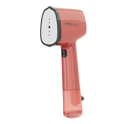 Ferro de passar roupa vertical Cecotec IronHero V-1500 Essential vermelho com base de cerâmica, potência de 1500 W e vapor