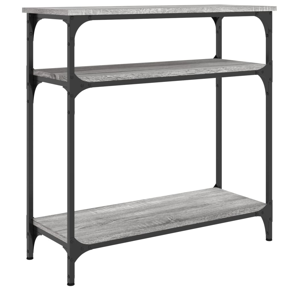 Mesa consola - mesa de entrada madera de ingeniería gris sonoma 75x29x75 cm