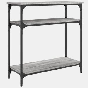Mesa Consola - Mesa De Entrada 75x29x75 cm derivados de madeira cinzento sonoma