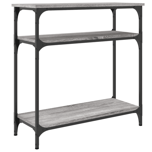 Mesa Consola - Mesa De Entrada 75x29x75 cm derivados de madeira cinzento sonoma