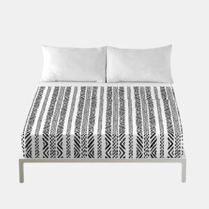 ICEHOME - Conjunto de lençóis estampados de 3 peças para cama 180 - Algodão extra macio - Inclui lençol de cima + 2 fronhas - BOHO